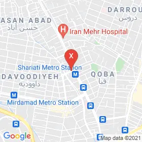 این نقشه، لوکیشن دکتر حسین تقوی متخصص گوش حلق و بینی در شهر تهران است. در اینجا آماده پذیرایی، ویزیت، معاینه و ارایه خدمات به شما بیماران گرامی هستند.