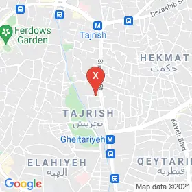 این نقشه، لوکیشن دکتر شهره شفیعی متخصص زنان و زایمان و نازایی در شهر تهران است. در اینجا آماده پذیرایی، ویزیت، معاینه و ارایه خدمات به شما بیماران گرامی هستند.