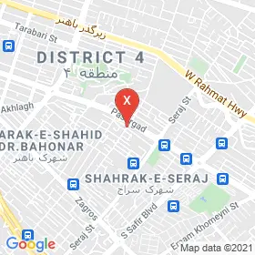 این نقشه، لوکیشن دکتر جواد تولایی متخصص داخلی؛ غدد و متابولیسم در شهر شیراز است. در اینجا آماده پذیرایی، ویزیت، معاینه و ارایه خدمات به شما بیماران گرامی هستند.