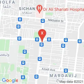 این نقشه، لوکیشن دکتر اعظم تیموری متخصص داخلی؛ گوارش و کبد در شهر اصفهان است. در اینجا آماده پذیرایی، ویزیت، معاینه و ارایه خدمات به شما بیماران گرامی هستند.