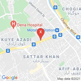 این نقشه، لوکیشن دکتر مهناز مصلایی متخصص چشم پزشکی؛ جراحی پلاستیک چشم و انحراف در شهر شیراز است. در اینجا آماده پذیرایی، ویزیت، معاینه و ارایه خدمات به شما بیماران گرامی هستند.