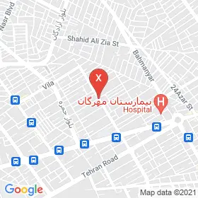 این نقشه، لوکیشن دکتر نوشین میرحسینی متخصص کودکان و نوزادان در شهر کرمان است. در اینجا آماده پذیرایی، ویزیت، معاینه و ارایه خدمات به شما بیماران گرامی هستند.