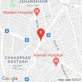 این نقشه، لوکیشن دکتر شهین افتخار متخصص زنان و زایمان و نازایی در شهر کرج است. در اینجا آماده پذیرایی، ویزیت، معاینه و ارایه خدمات به شما بیماران گرامی هستند.