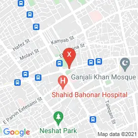 این نقشه، لوکیشن دکتر نوشیروان خضری مقدم متخصص پزشک عمومی در شهر کرمان است. در اینجا آماده پذیرایی، ویزیت، معاینه و ارایه خدمات به شما بیماران گرامی هستند.