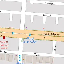این نقشه، نشانی دکتر فهیمه ناظمیان متخصص فلوشیپ جراحی سرطان؛ جراحی آنکوپلاستیک پستان در شهر مشهد است. در اینجا آماده پذیرایی، ویزیت، معاینه و ارایه خدمات به شما بیماران گرامی هستند.