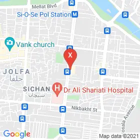 این نقشه، لوکیشن دکتر نسرین روزبهانی متخصص پزشک عمومی با سابقه 30 ساله در زمینه پوست و مو در شهر اصفهان است. در اینجا آماده پذیرایی، ویزیت، معاینه و ارایه خدمات به شما بیماران گرامی هستند.